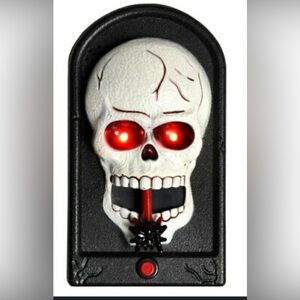 Halloween Spooky Skull Door Bell Decor